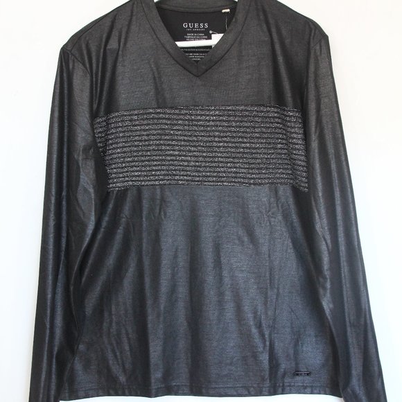 guess black long sleeve top